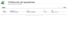 Tablet Screenshot of git.cgsecurity.org